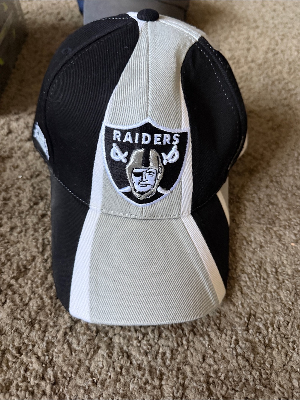 NFL Black & Gray Two-Tone Embroidered Panel Cap